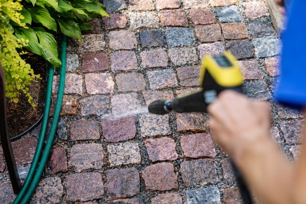 Paver Sidewalk Cleaning in Lafayette